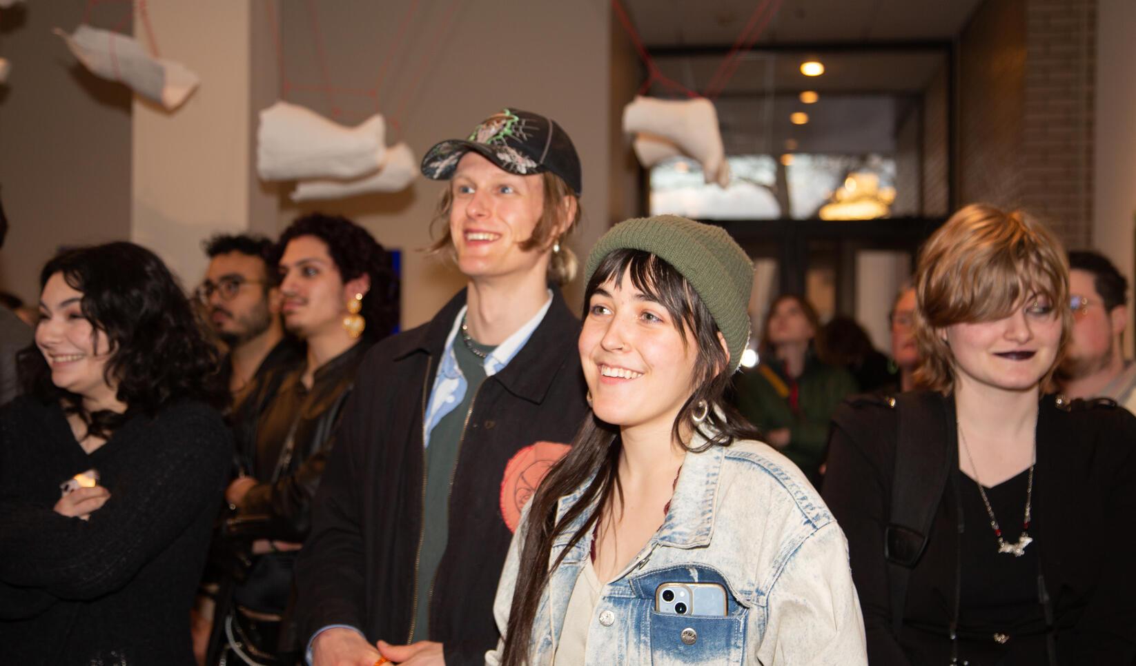 Students at the Made at MCAD show 