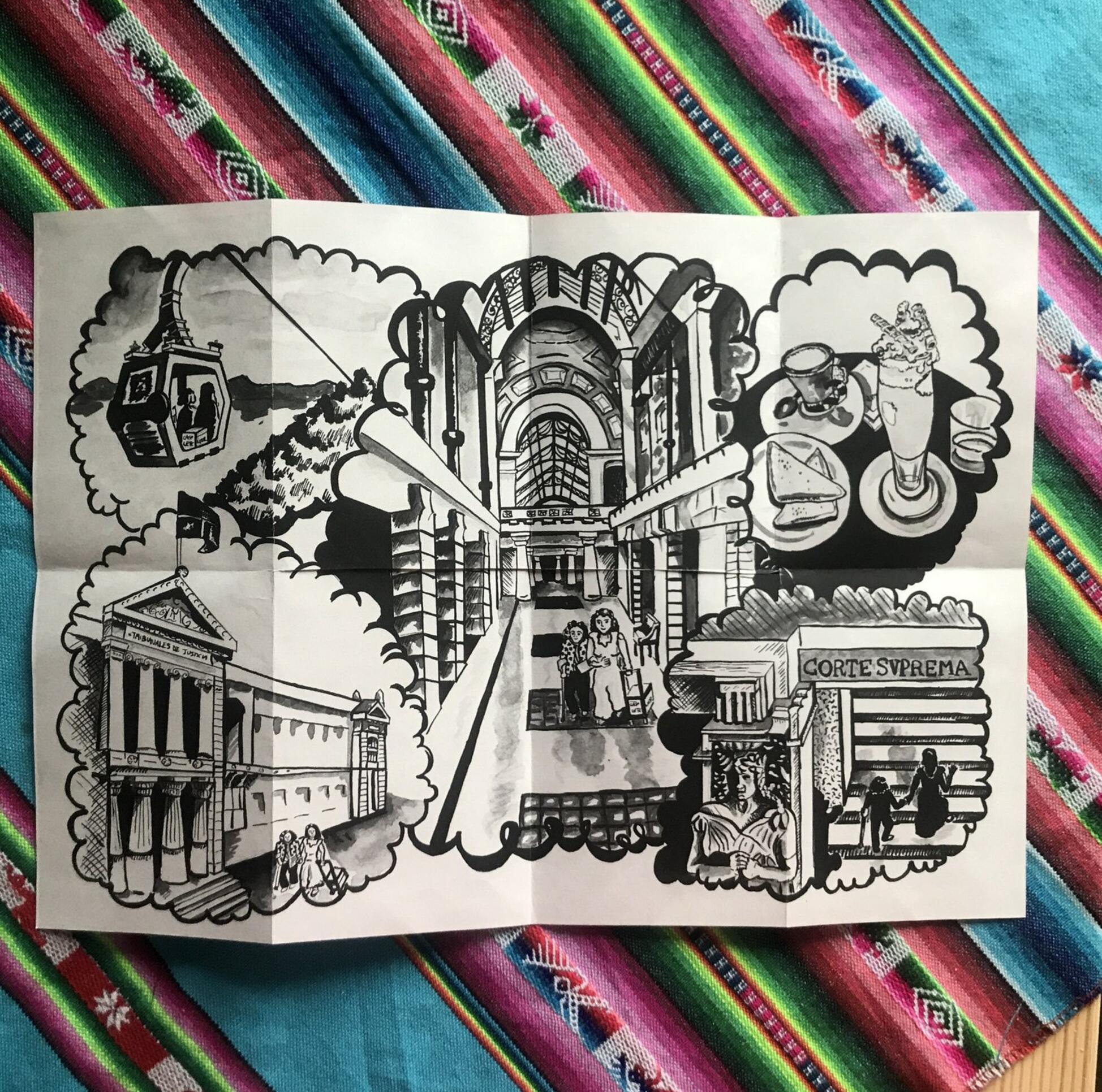 A zine by Camila Leiva of the cities ; Camila Leiva