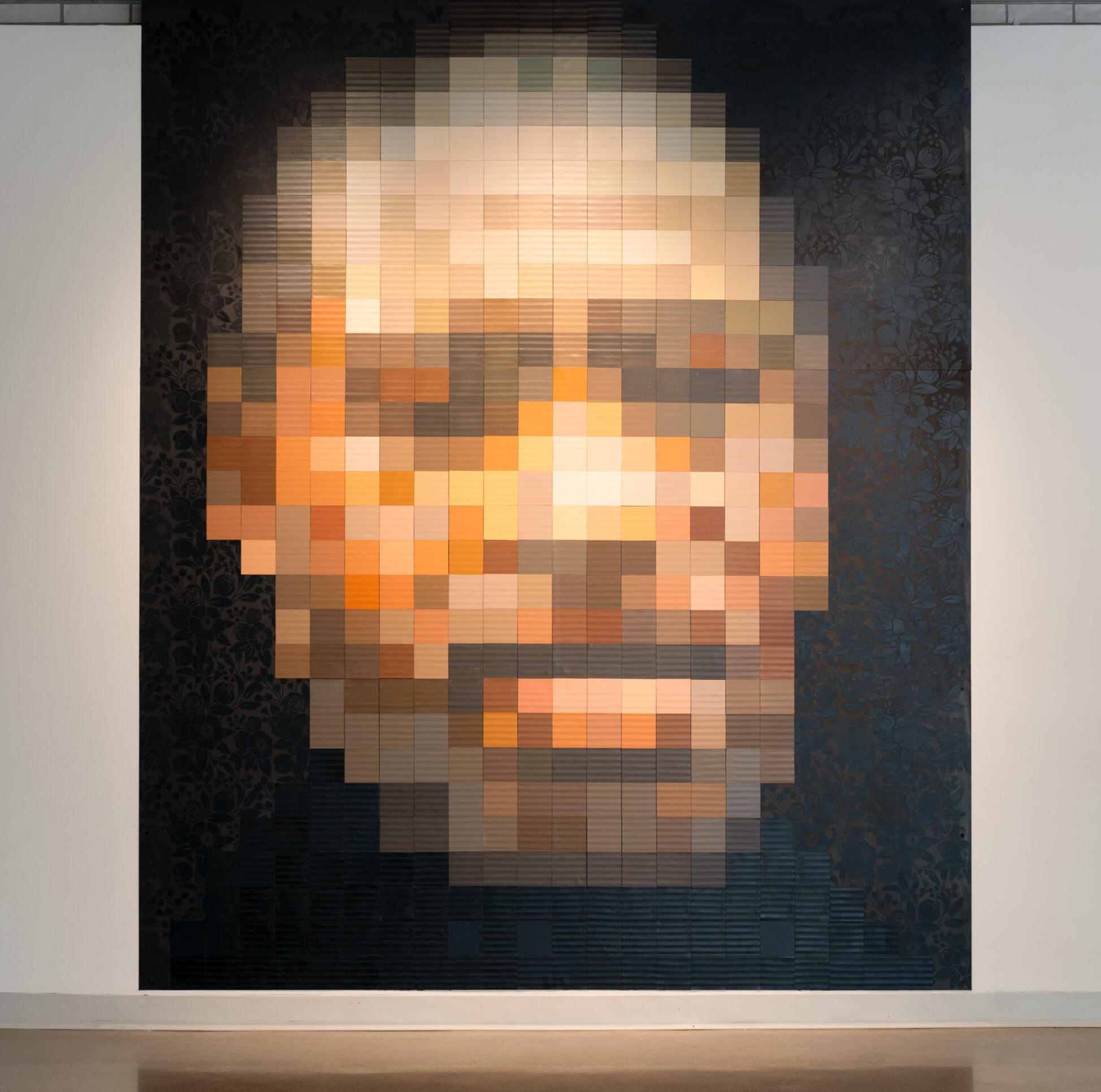 HOTTEA, "George Floyd," 2021, acrylic on magnets, metal ; HOTTEA