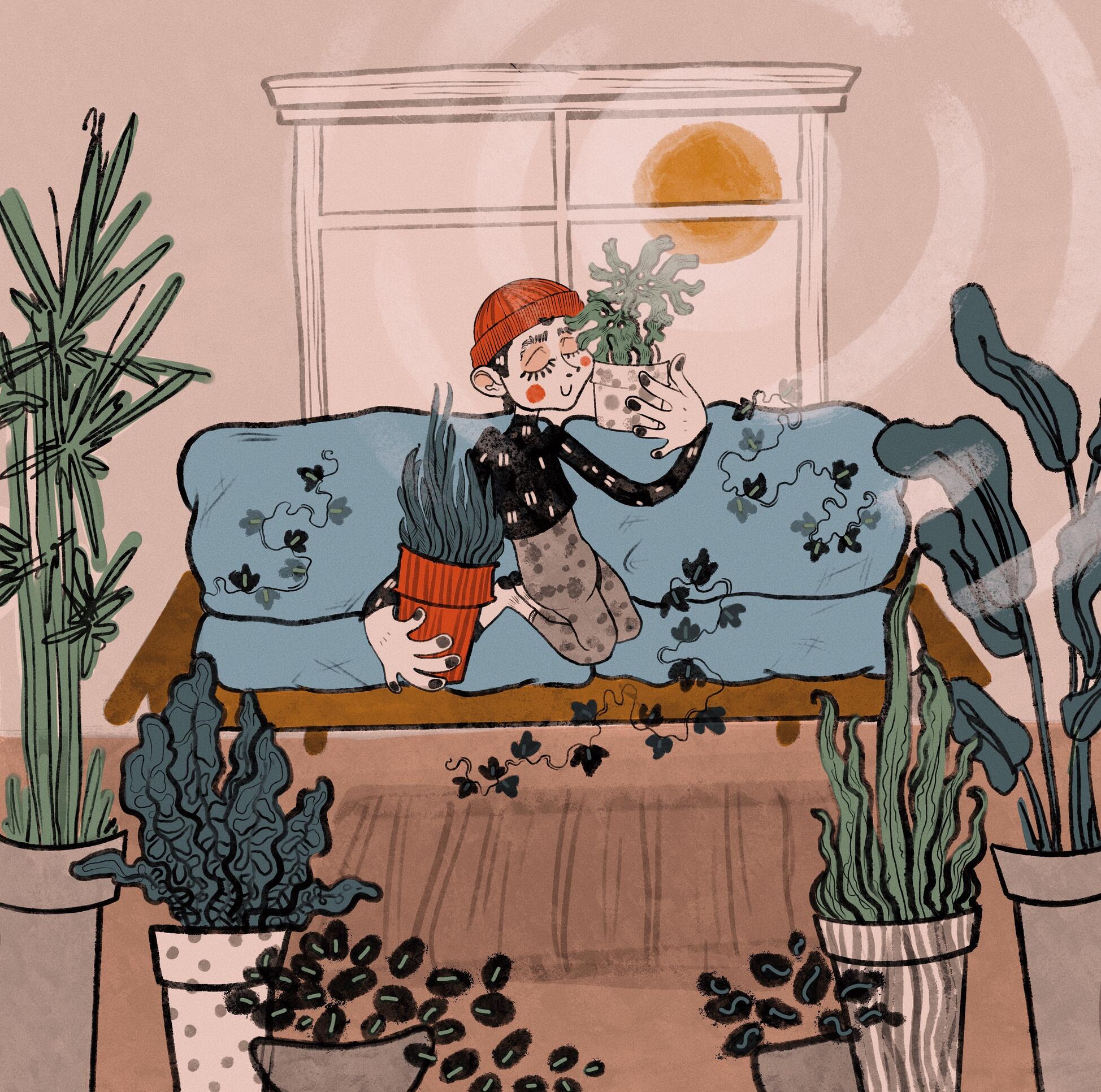 Apartment Jungle illustration by Riley Wright