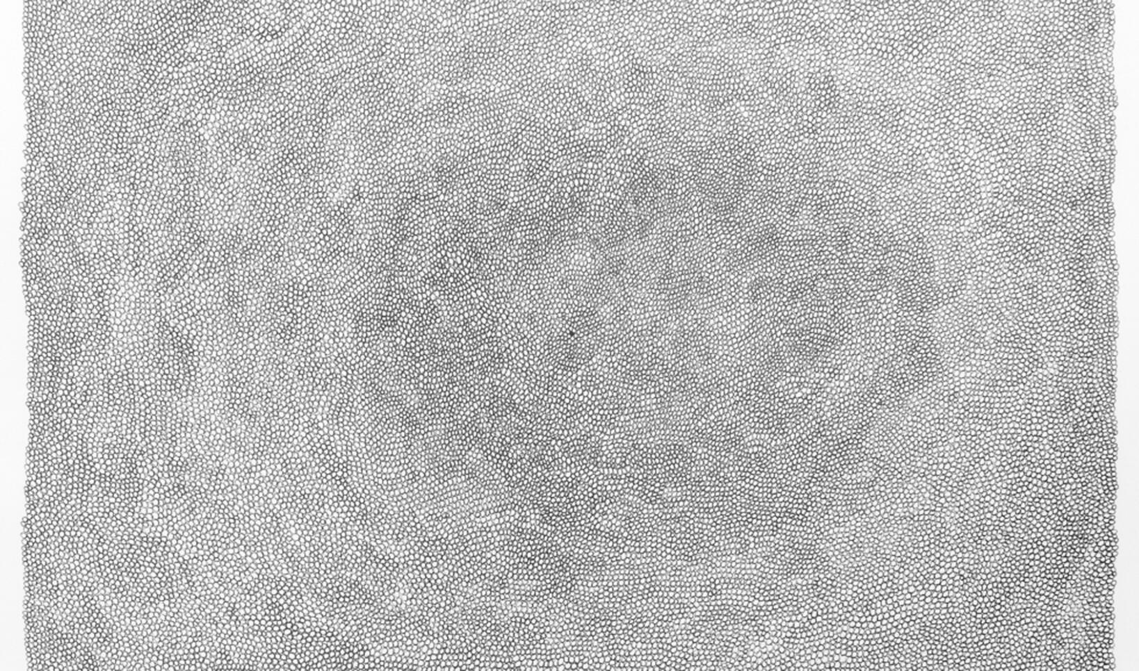 Ink on Paper of hundreds of small circles enclosed close to eachother ; Arlene Birt