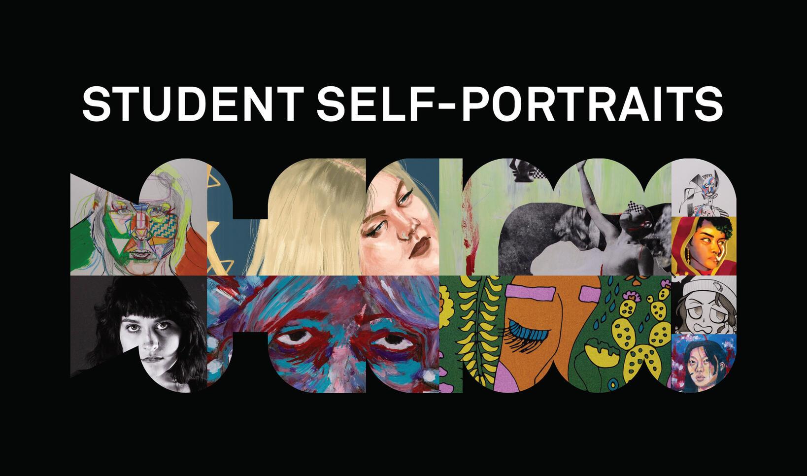 Composite of self-portraits
