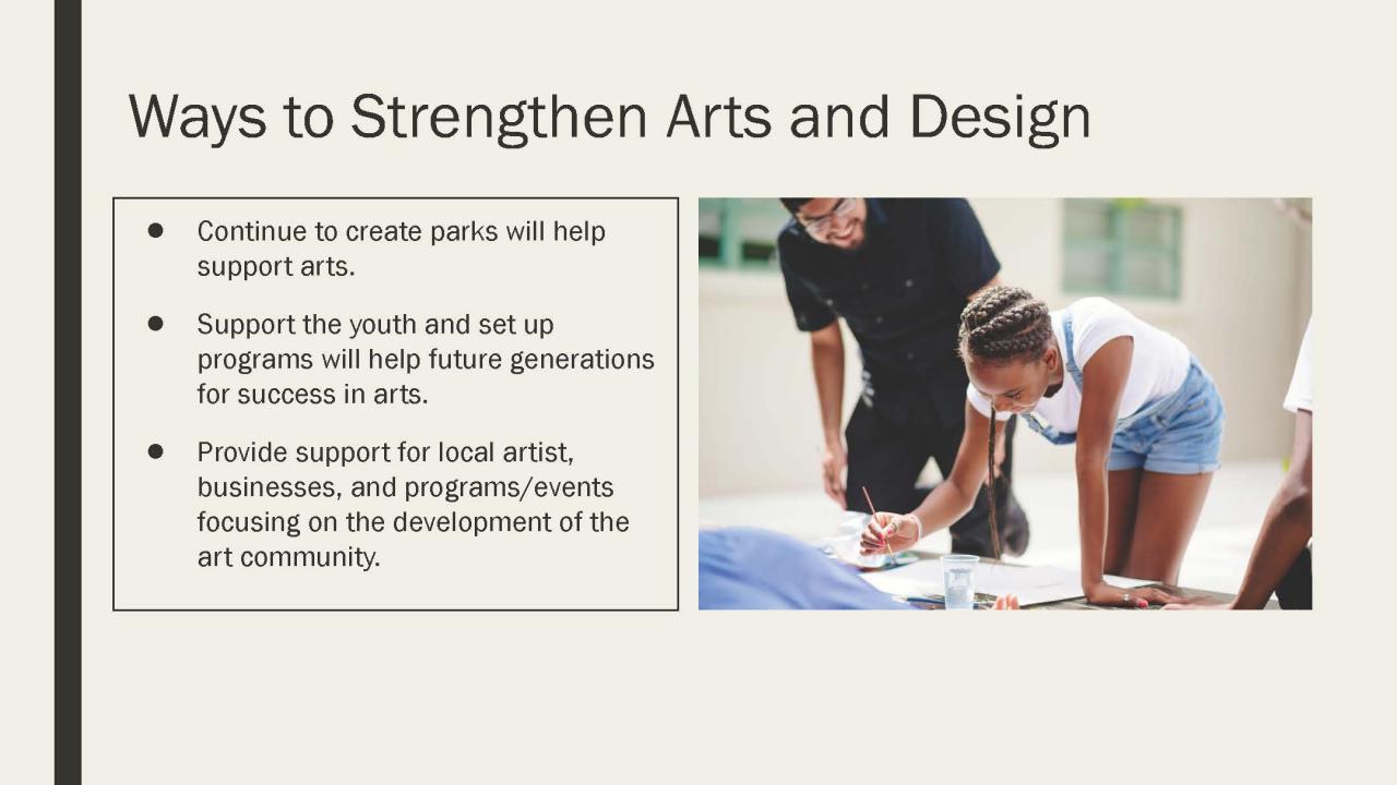 Presentation for Miami's art and design centered industry clusters.