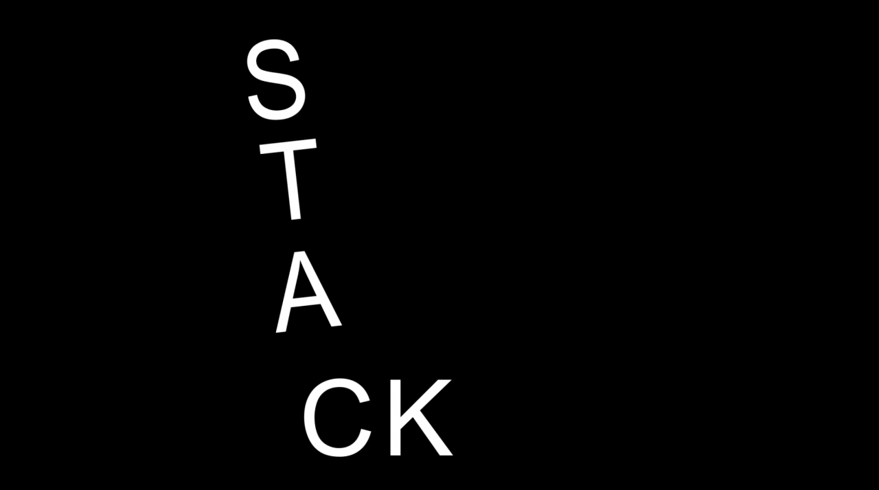 Frame from animation titled "Stack."