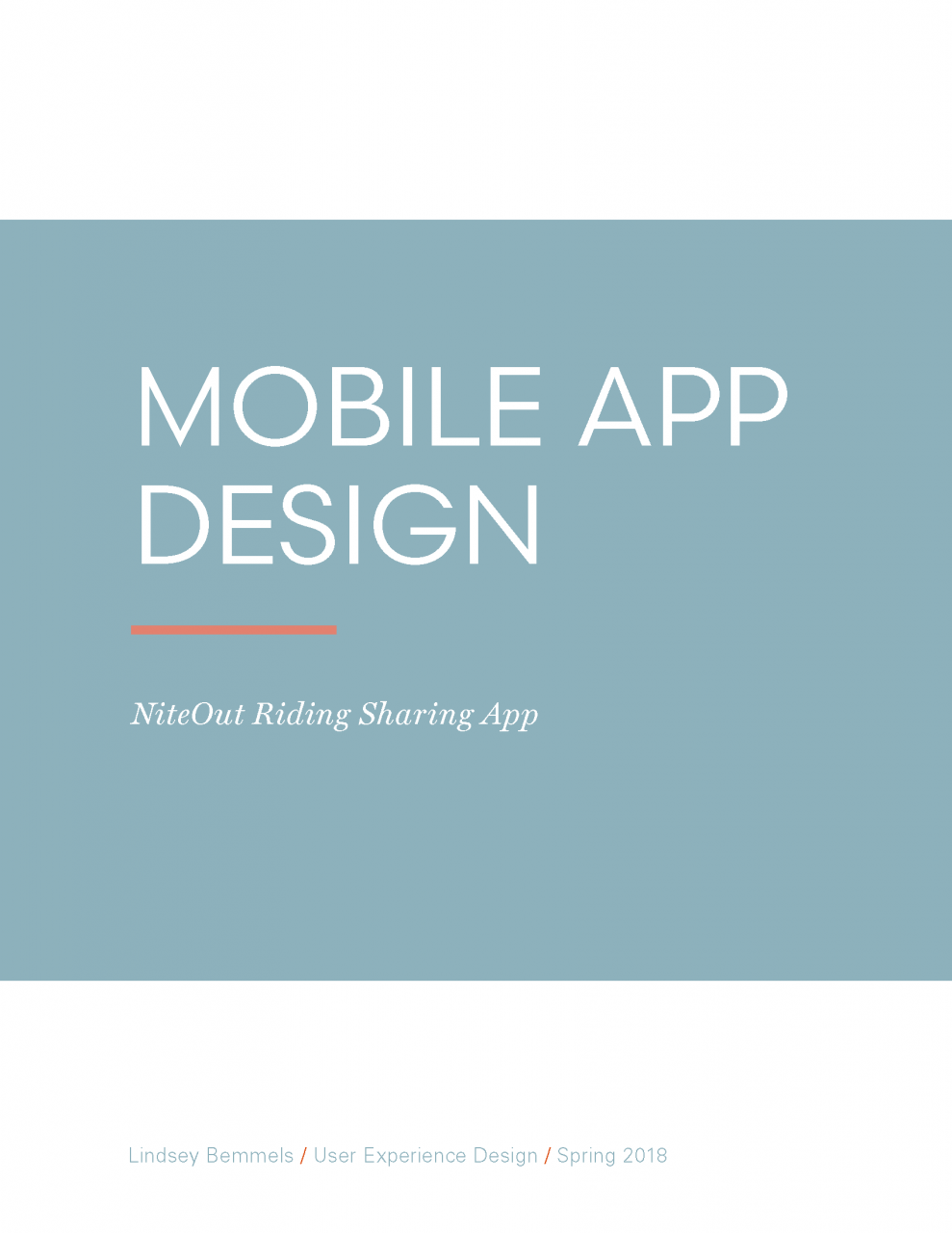 UX Design Mobile App Presentation