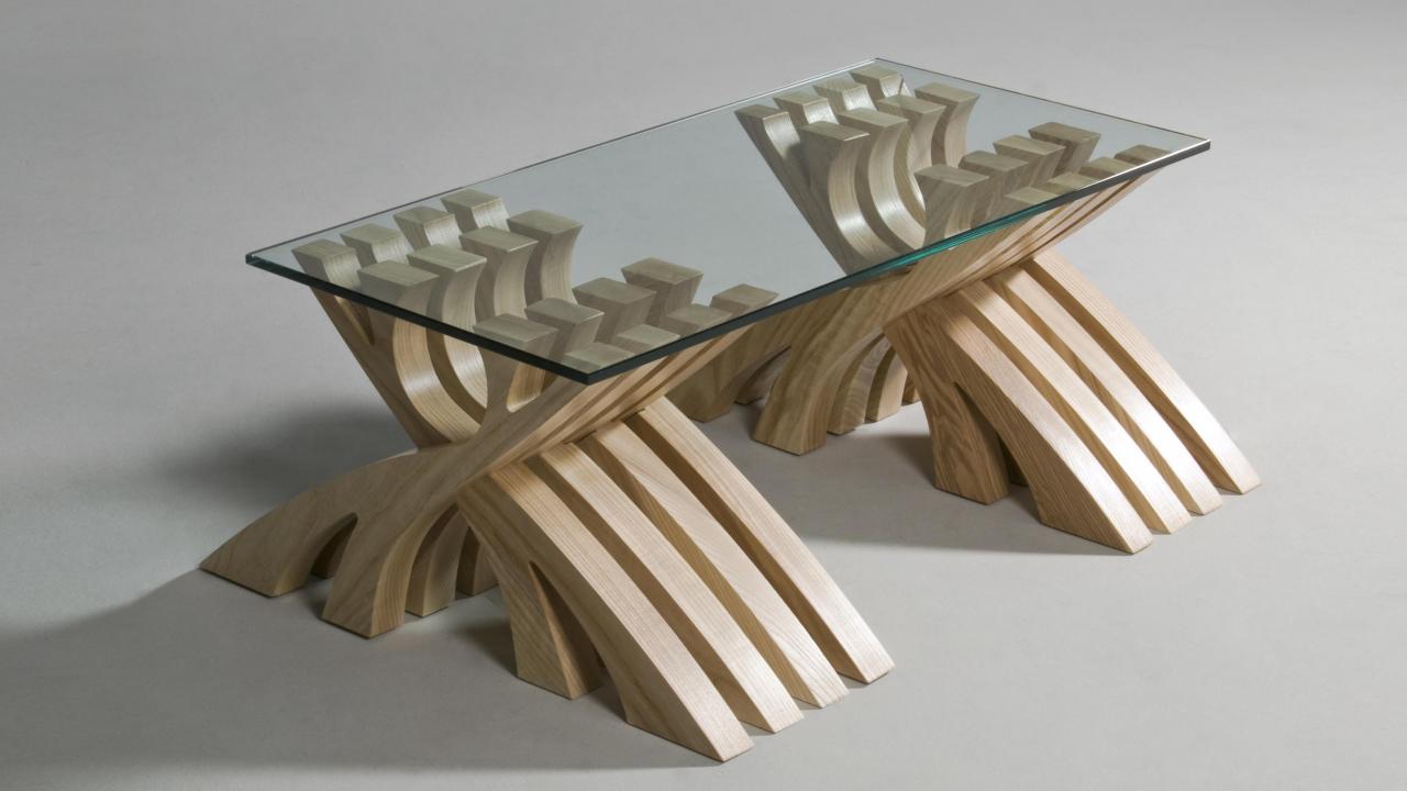Photo of a table made by a furniture student