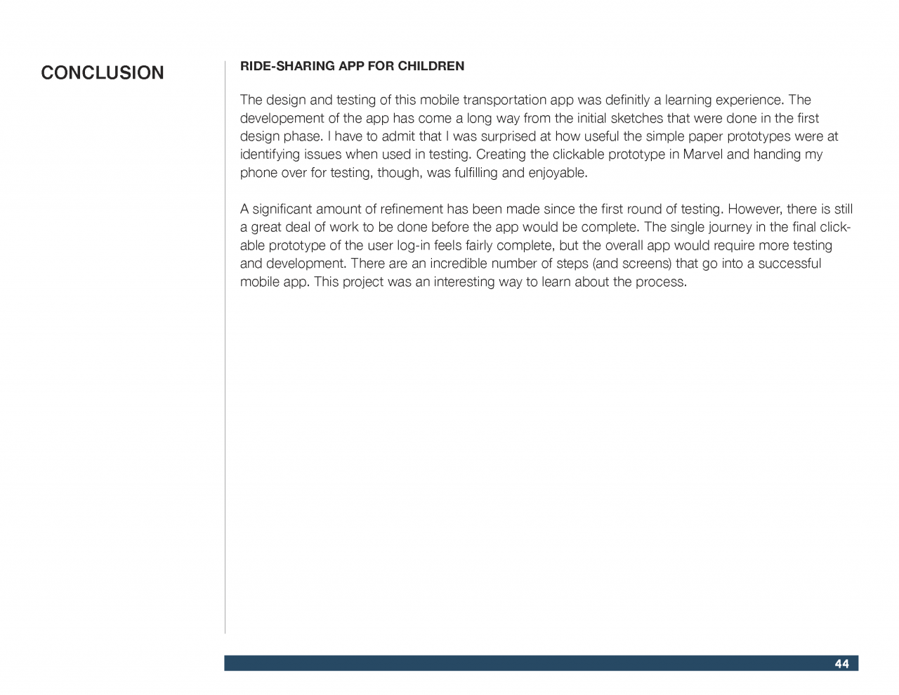 Ride Sharing for Children UX Design