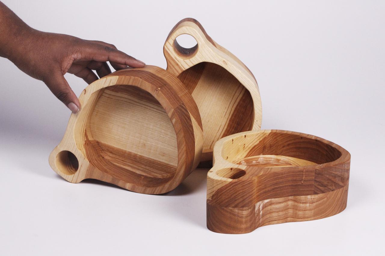 Bowls from Kehayr Myles-O’Shaé Brown-Ransaw's senior exhibition Oba | Oko