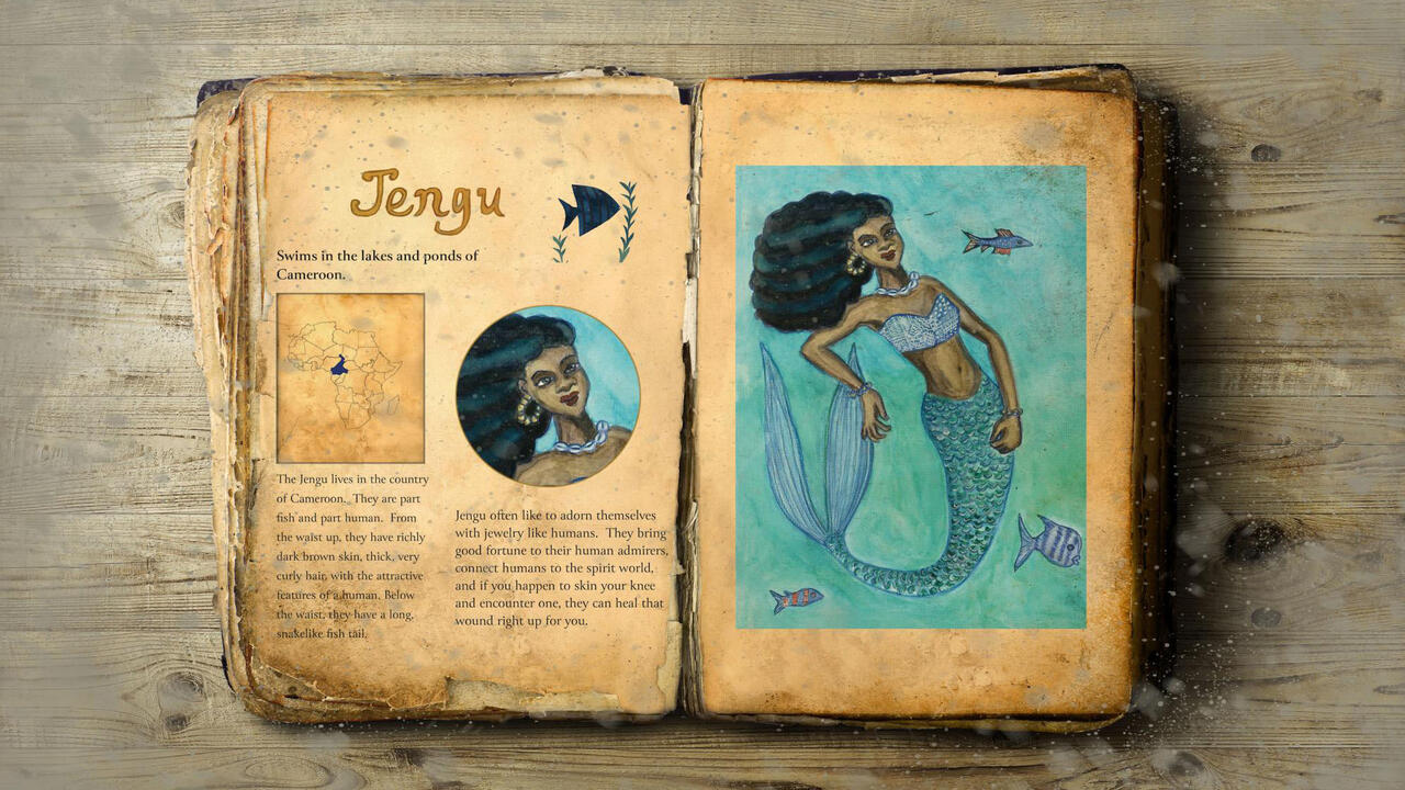 African Mythical Bestiary (Spread Mockup) by Danielle Hill