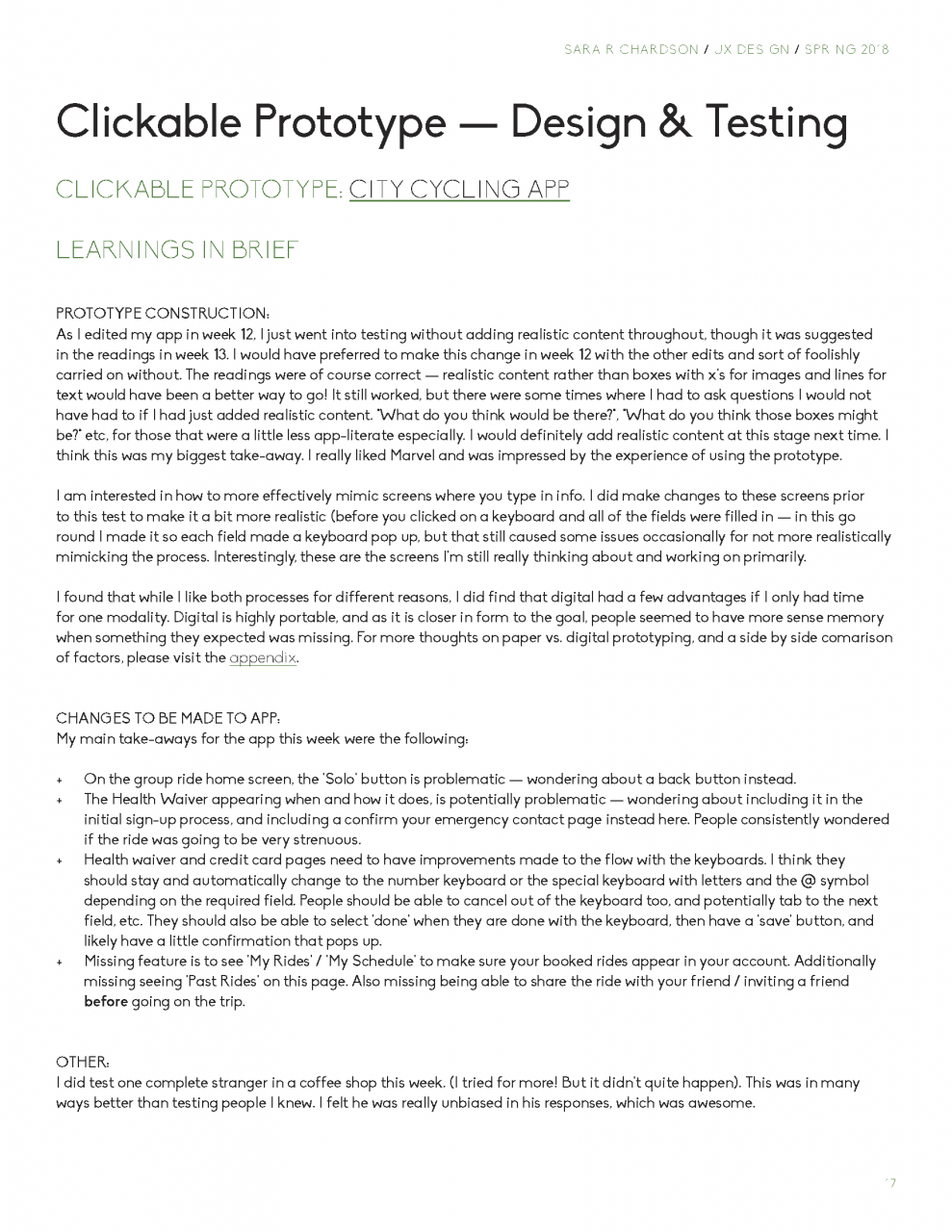 City Cycling App Design Presentation
