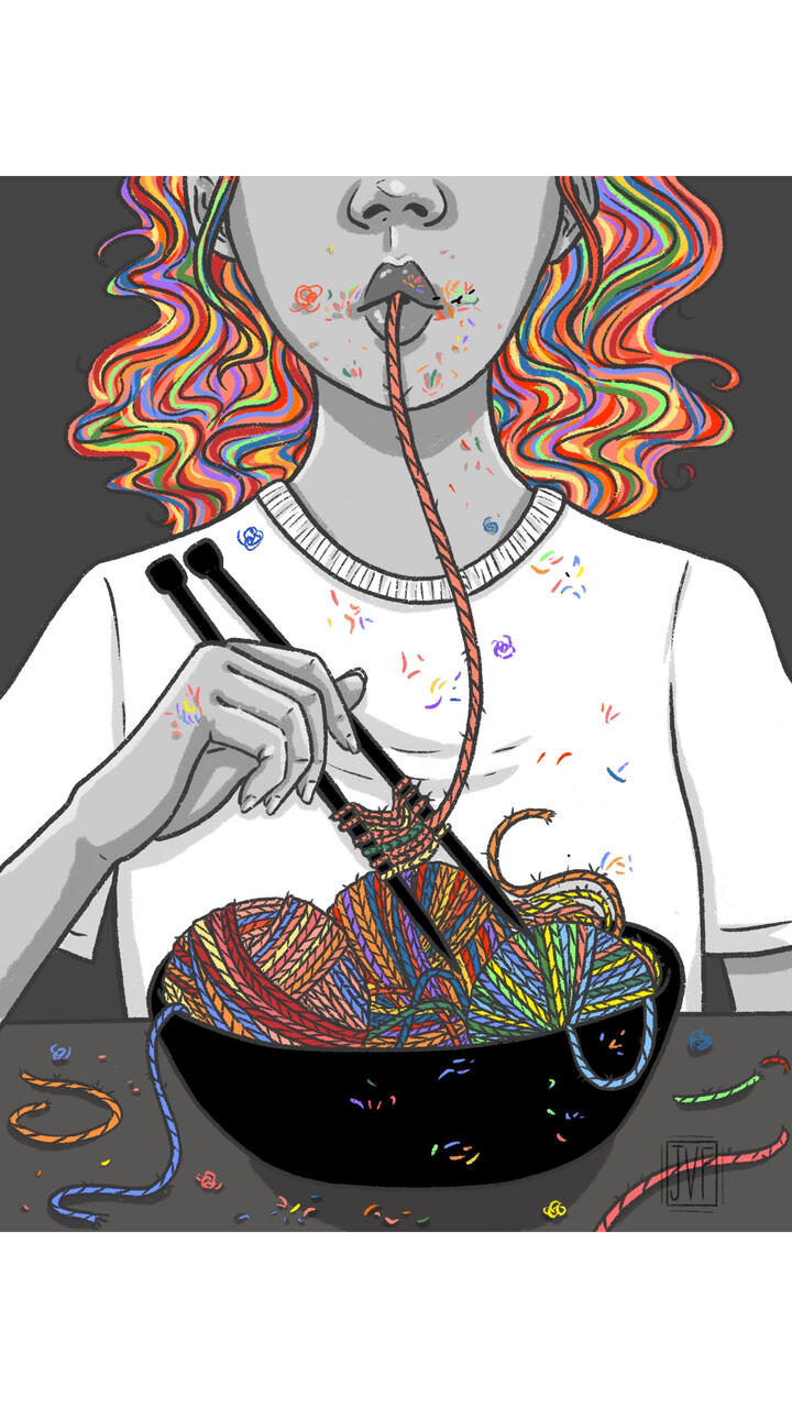 Word Play illustration by Jo Flores