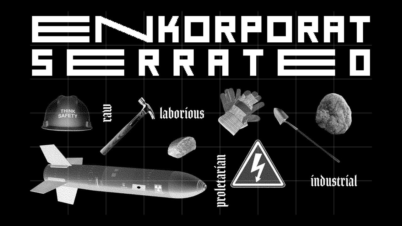 Enkorporat Typeface by Elin Miller