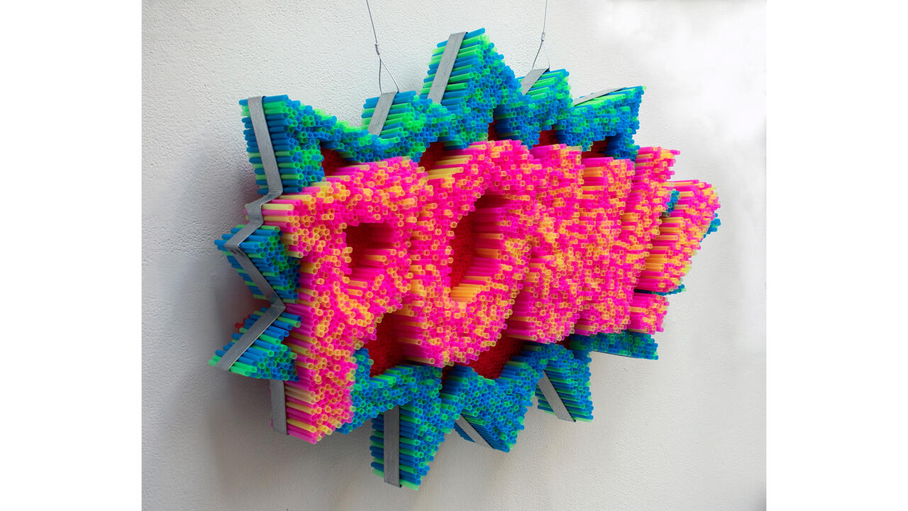 POW Light made out of straws