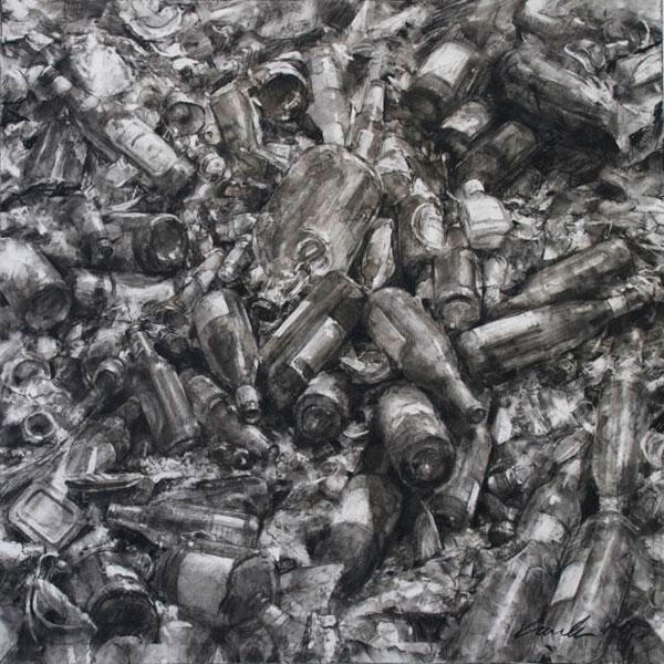 Michael Kareken, "Scrap Bottles #3", 2010