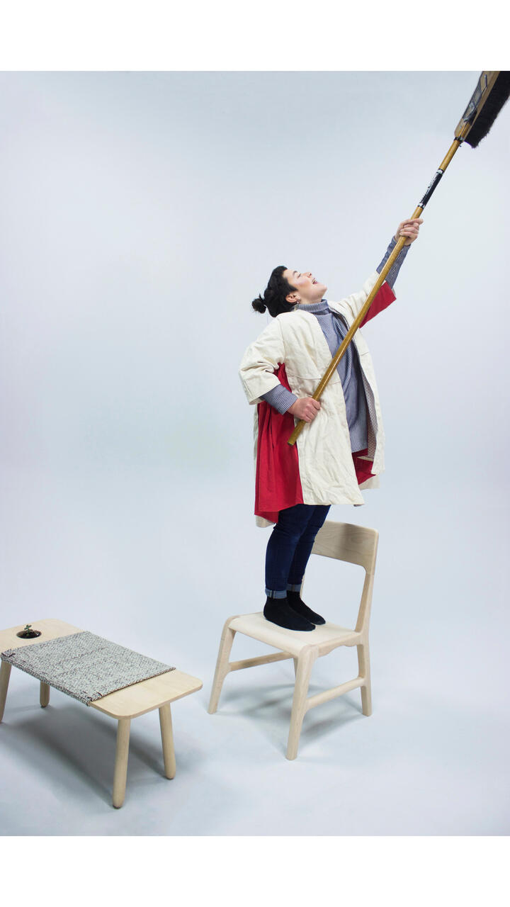 Chair, Table, Jacket