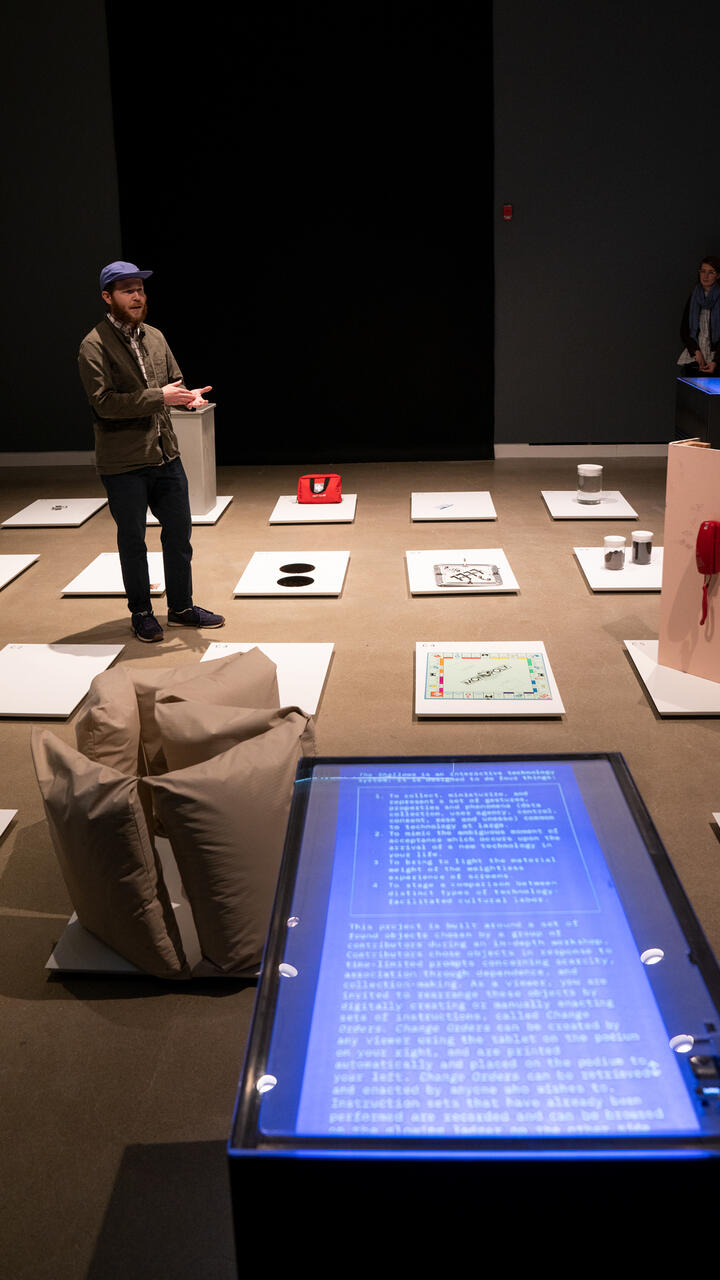 Person presenting their work