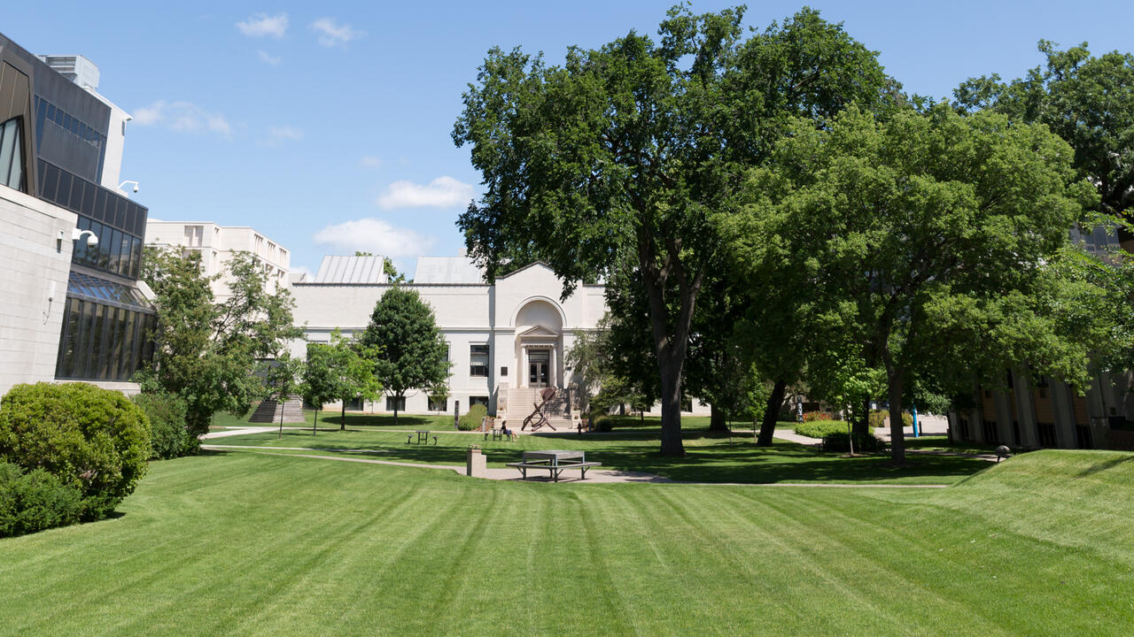 MCAD's Morrison building on a summer day