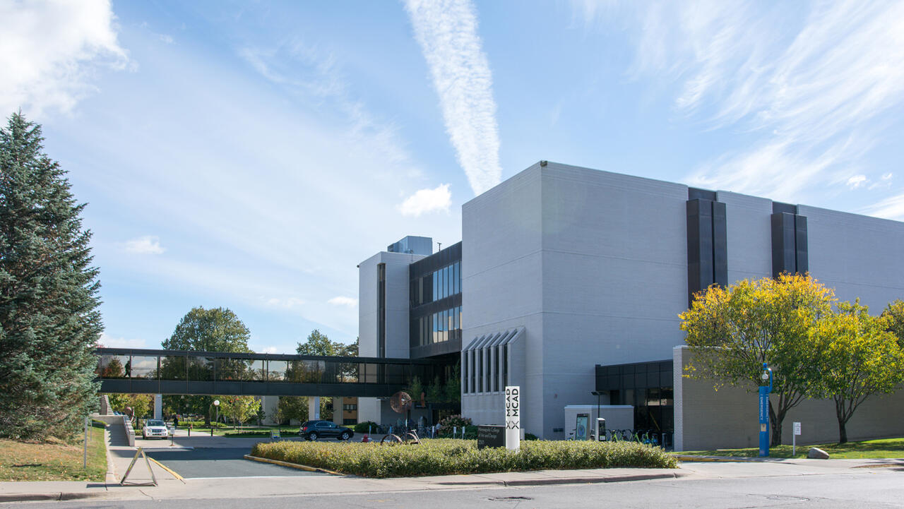 MCAD campus in fall