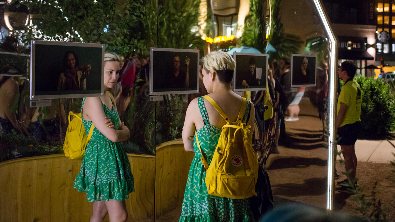 Viewer at Northern Spark installation
