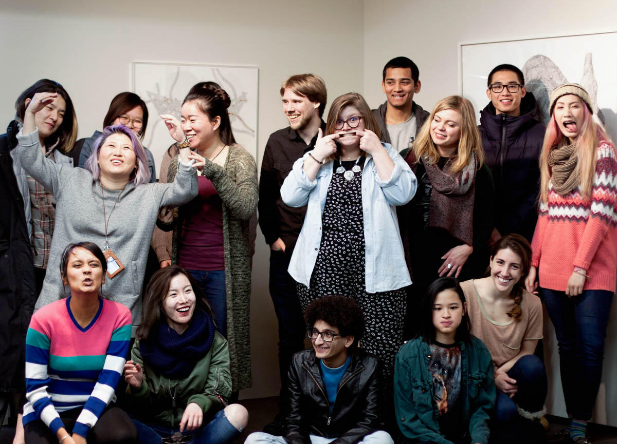 Group photo of international students