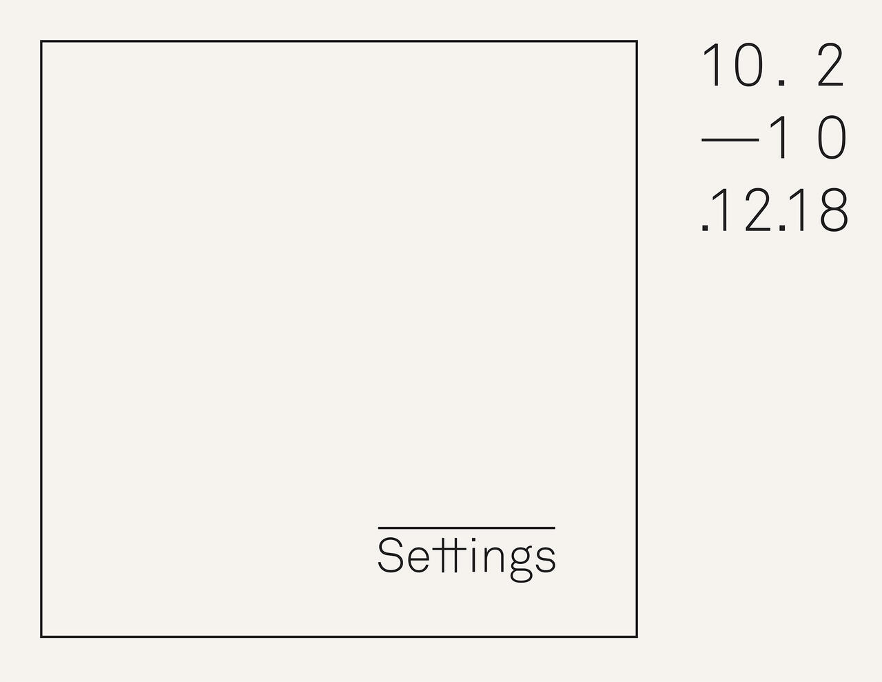 Settings poster with dates