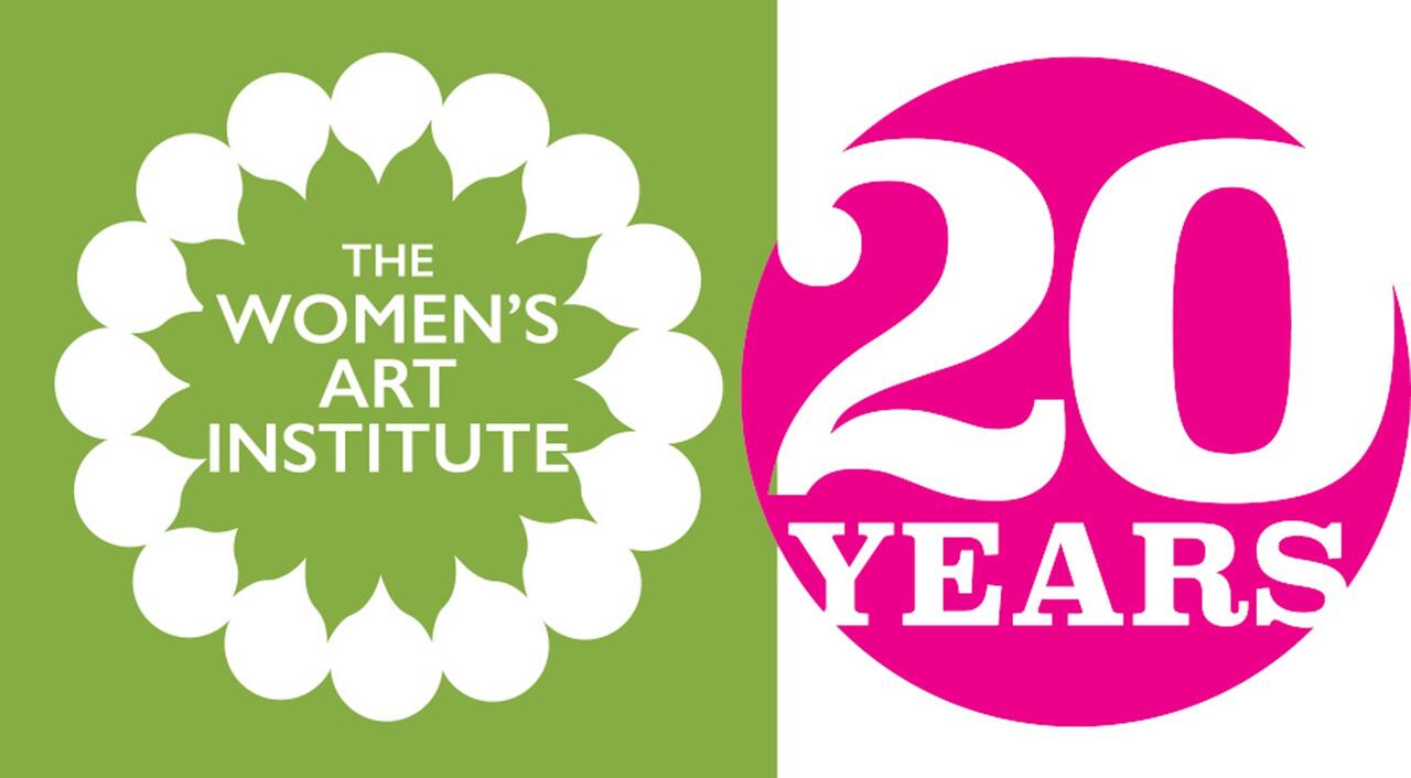 Promotional graphic for the Women's Art Institute 20th Anniversary