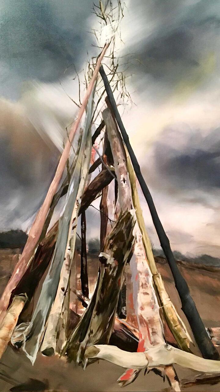 Merkabah; 2020; Oil on canvas