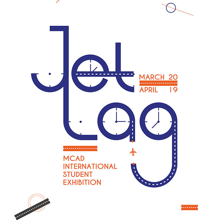 Jet Lag exhibition promotional graphic
