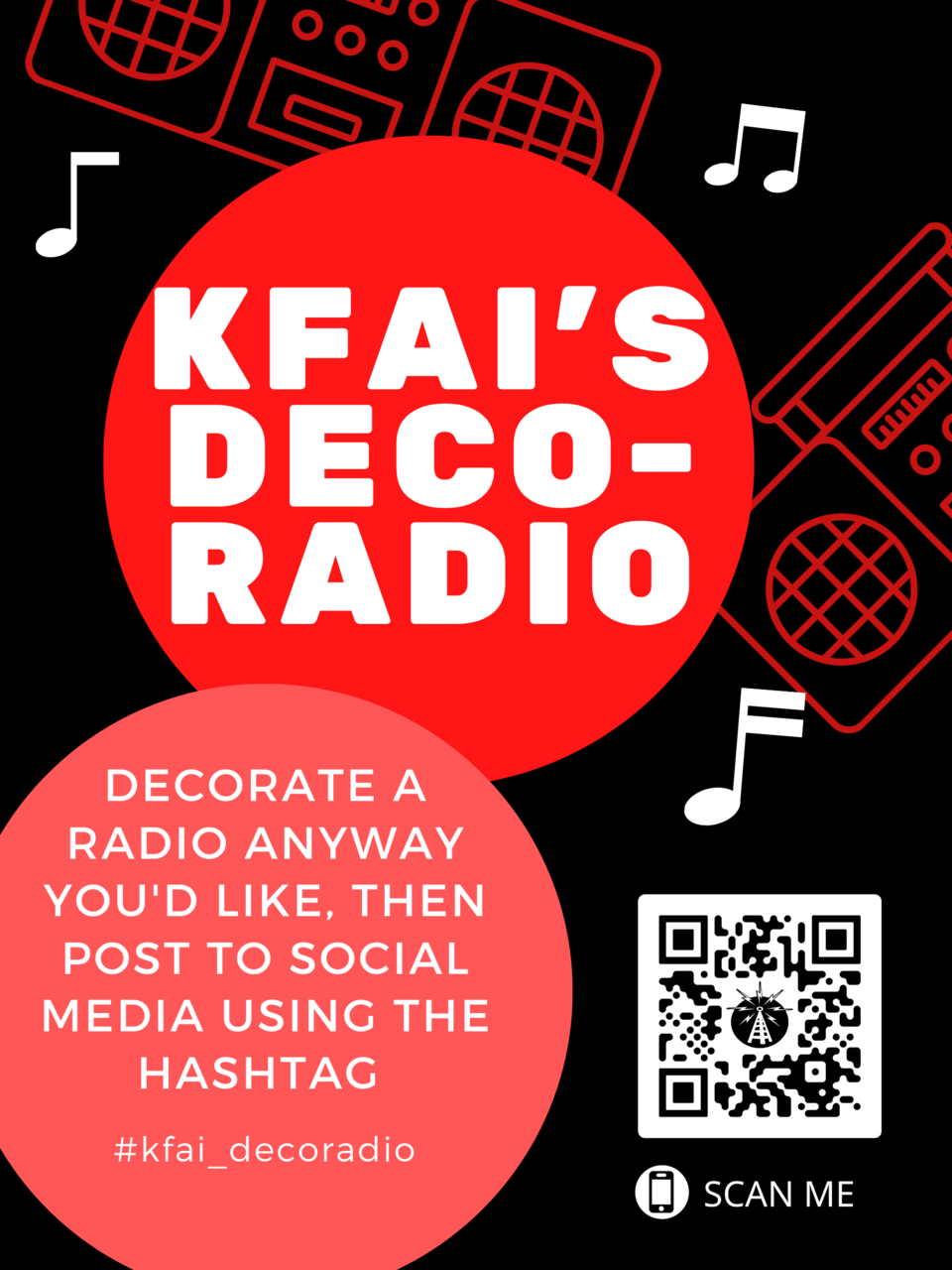 KFAI Deco-Radio promotional concept by Alyssa Herrera