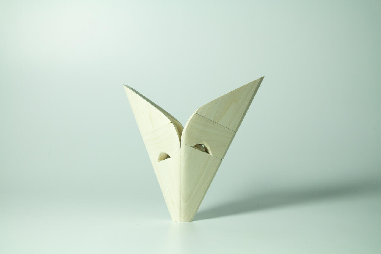 Seed multimedia sculpture by Nicolas Araya
