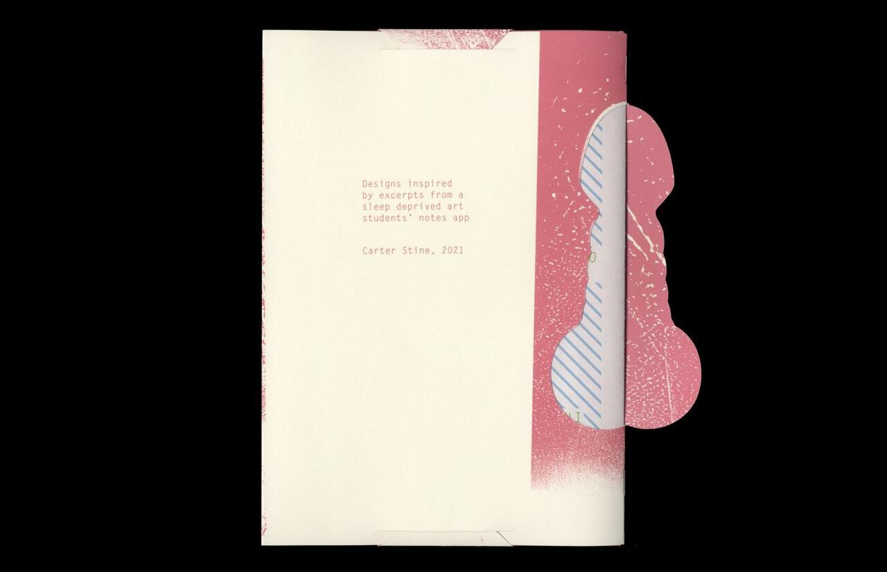 What the Fuck? booklet designed by Carter Stine
