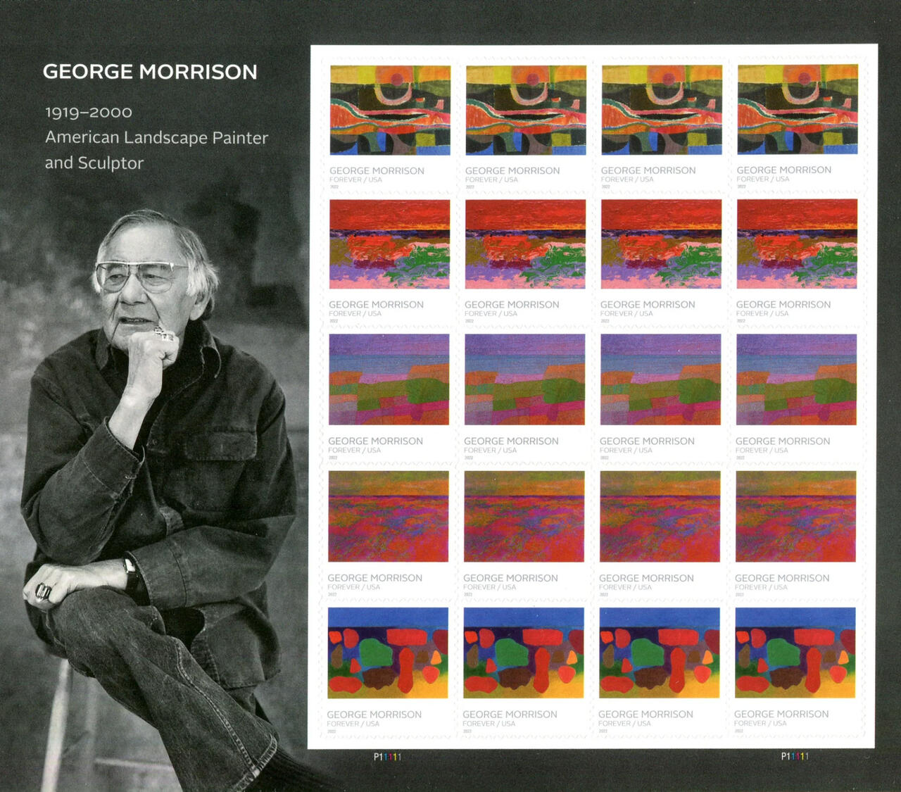 George Morrison forever stamps