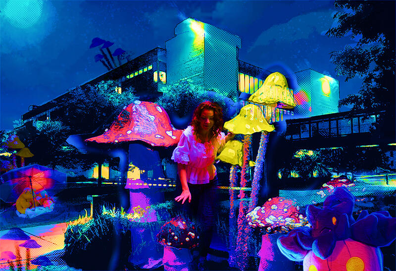 Project 2 collaged environment by Emry Goff