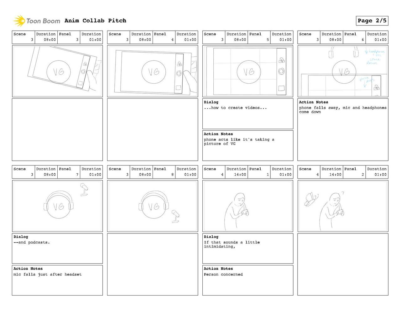 Initial Pitch Project Storyboard