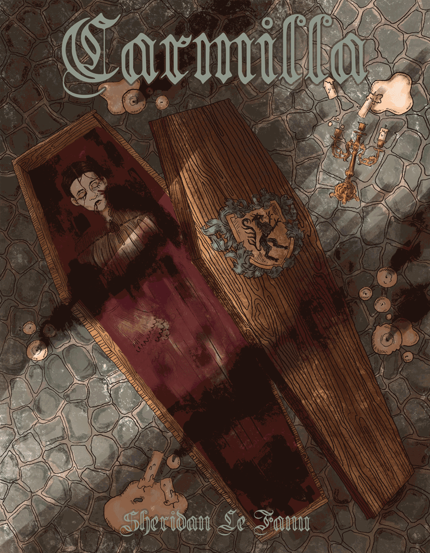 Carmilla animated book cover by Ren Harris