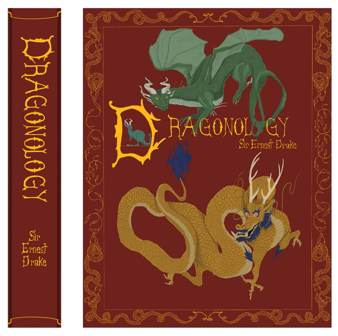 Dragonology book cover design by Breanna Hickmott