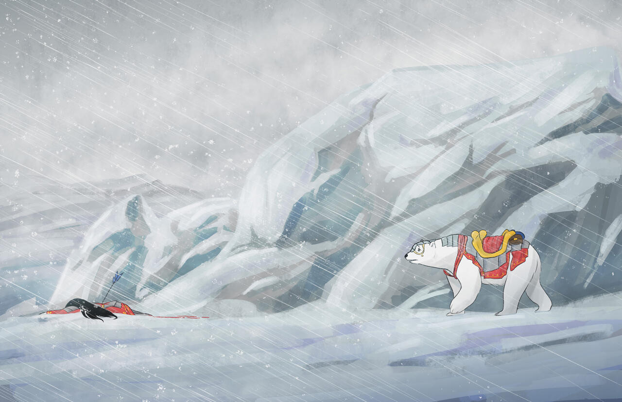 Environment study with character by Kenzie Lindow