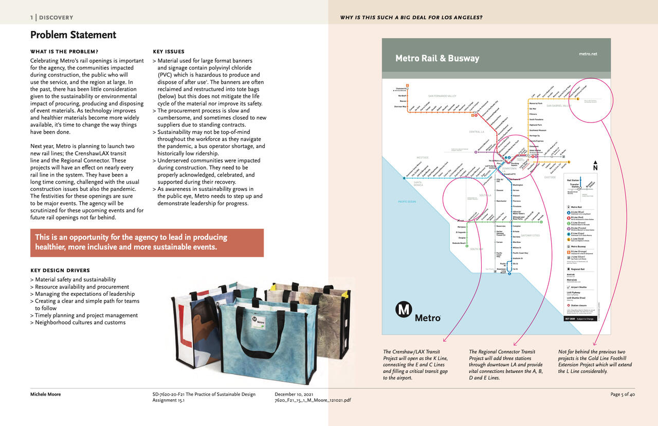 Project: Sustainable Metro Events by Michele Moore