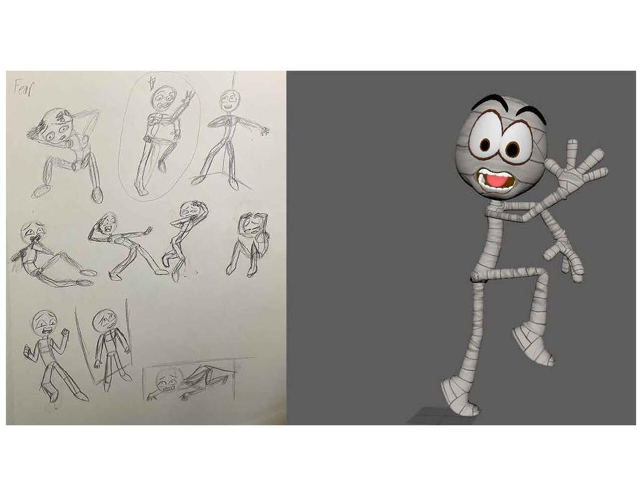 Six Emotion Pose Surprise