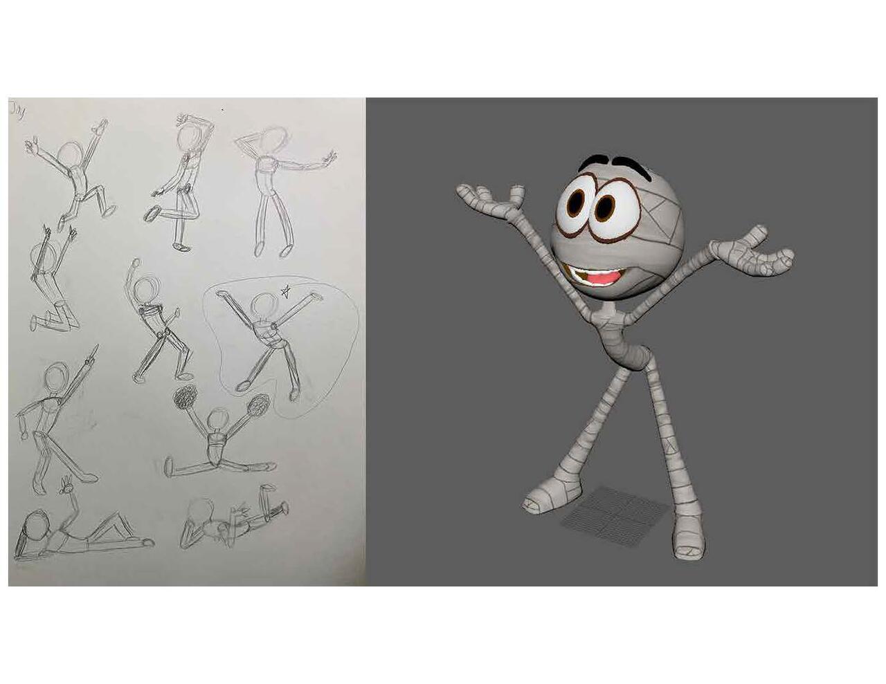 Six Emotion Pose Happy