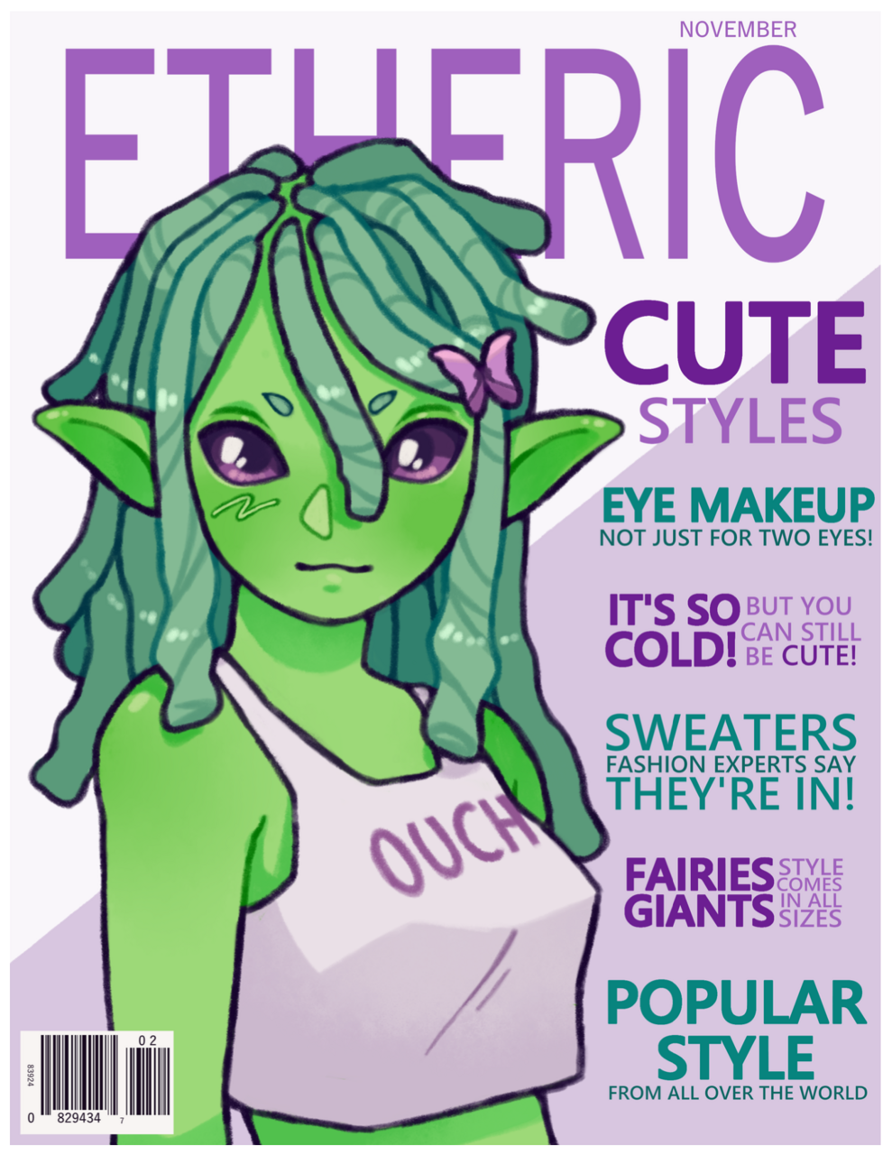 Etheric illustrated magazine by Audrey Pike