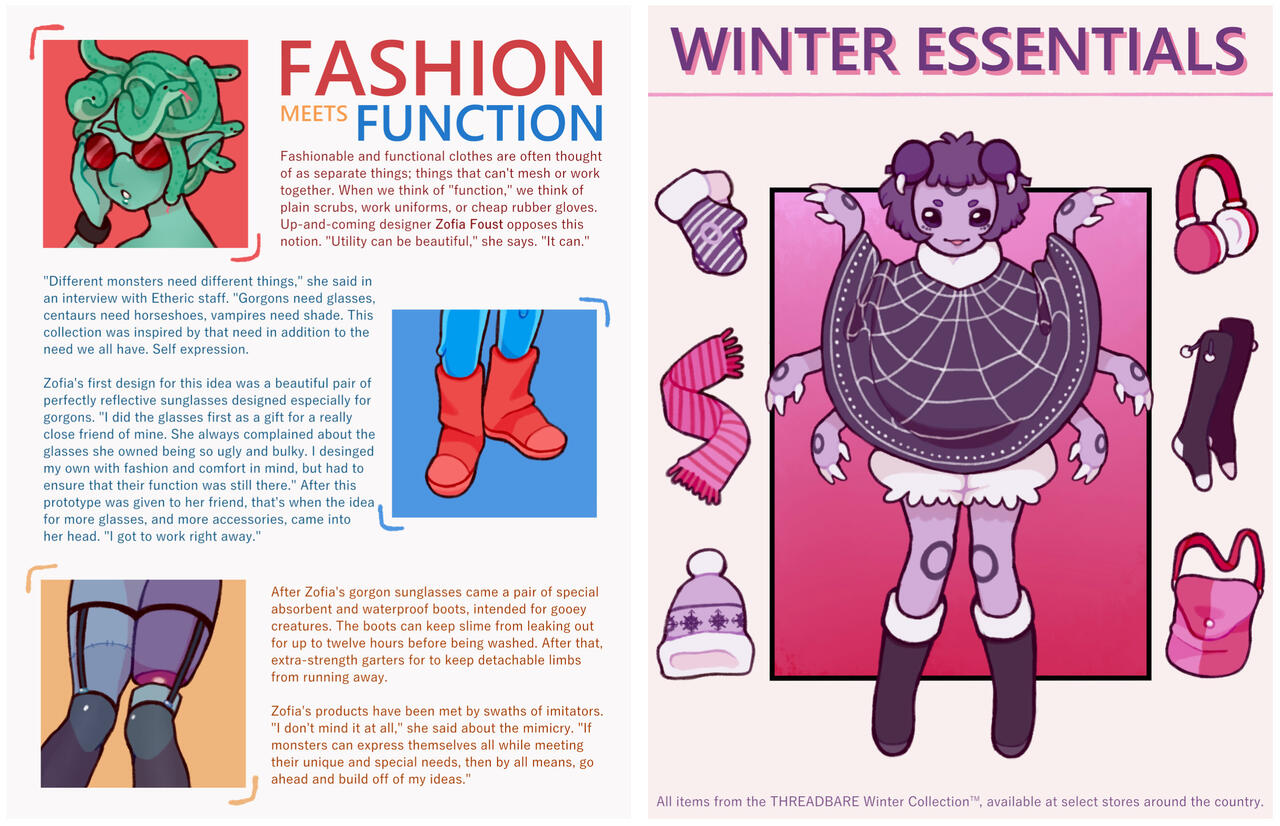 Etheric illustrated magazine by Audrey Pike