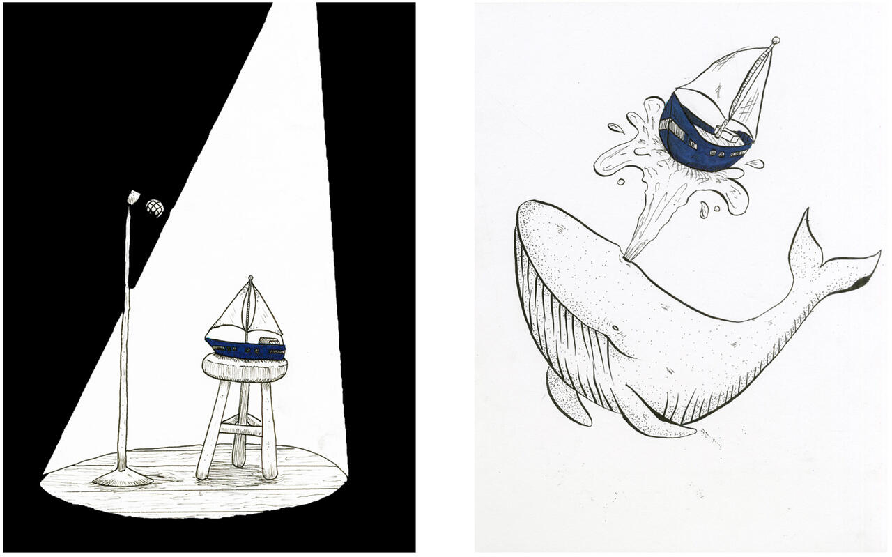 Sail illustration series by Douglas Thoms