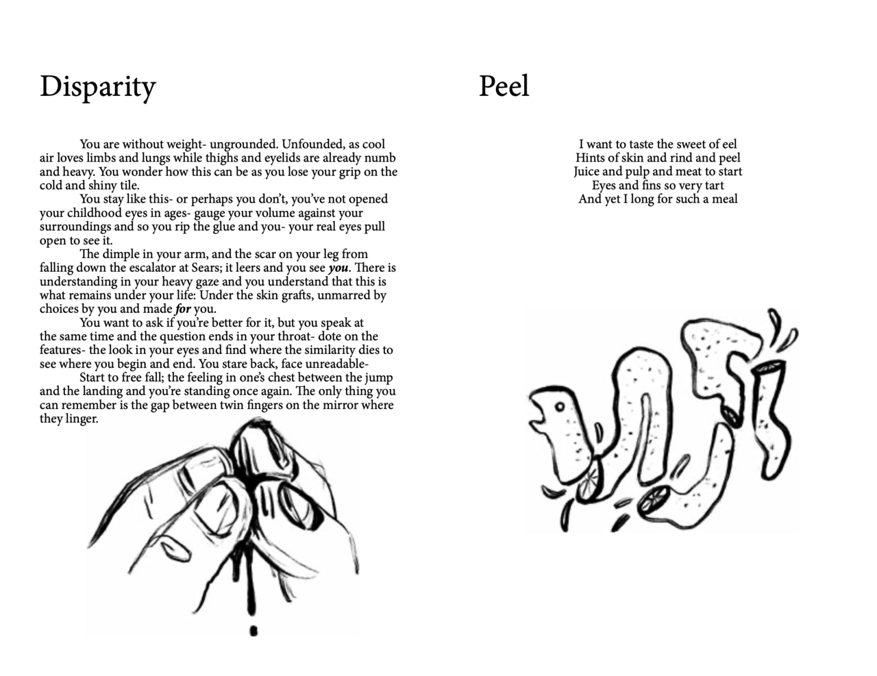 Illustrated collection of short writings by Megan Leavitt