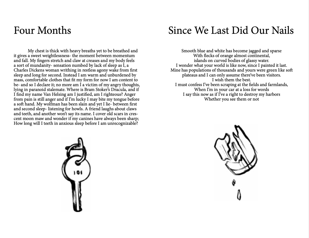 Illustrated collection of short writings by Megan Leavitt