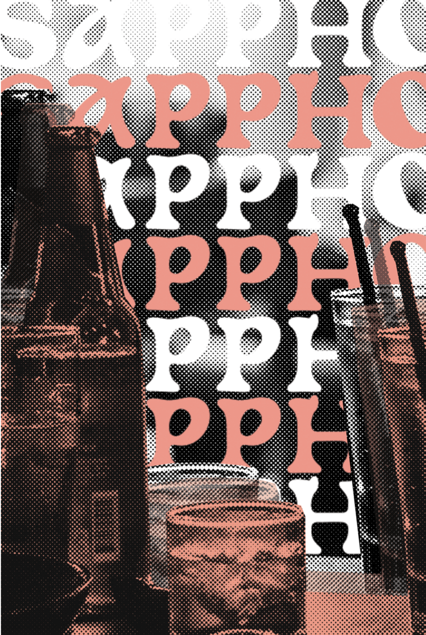Sapphos coffee brand identity designed by Kalalyna Murphy