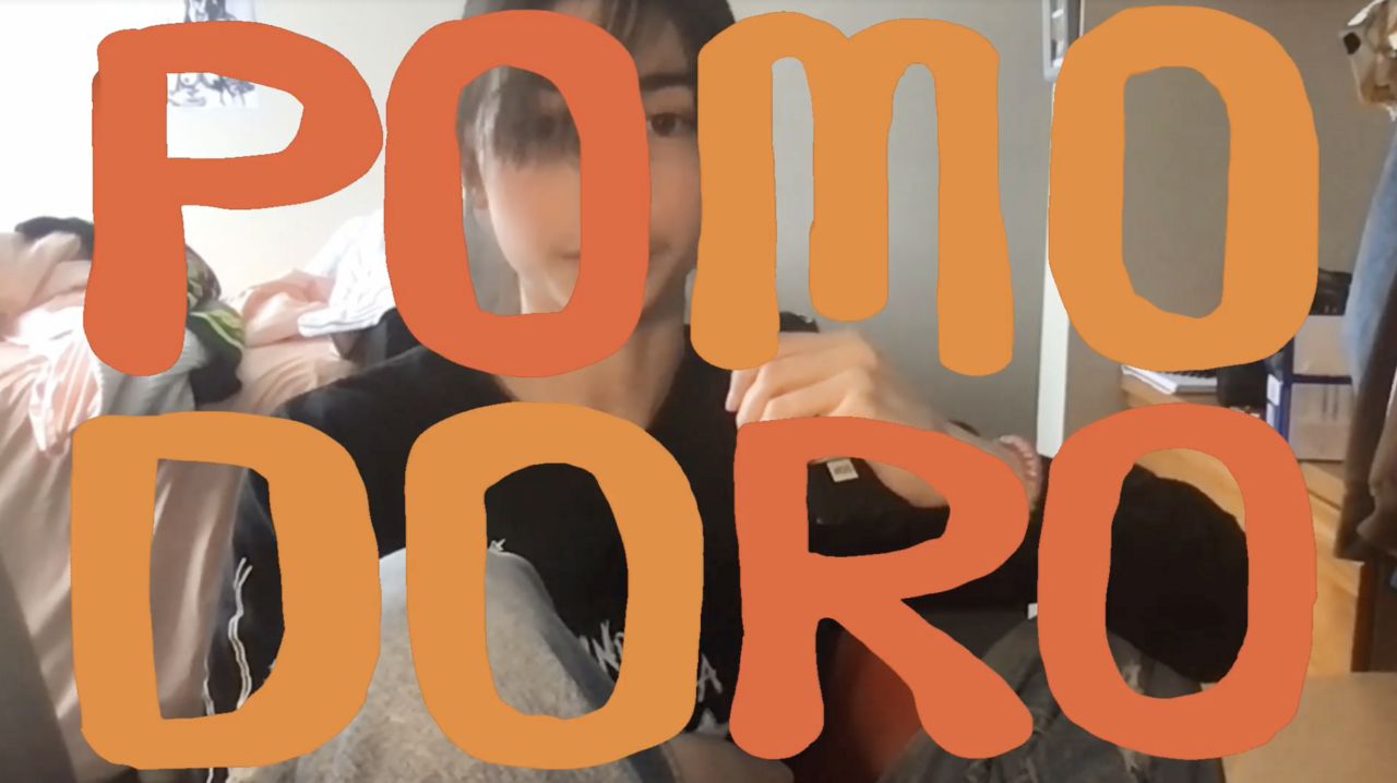 Pomodoro title card and still by Julia Curry