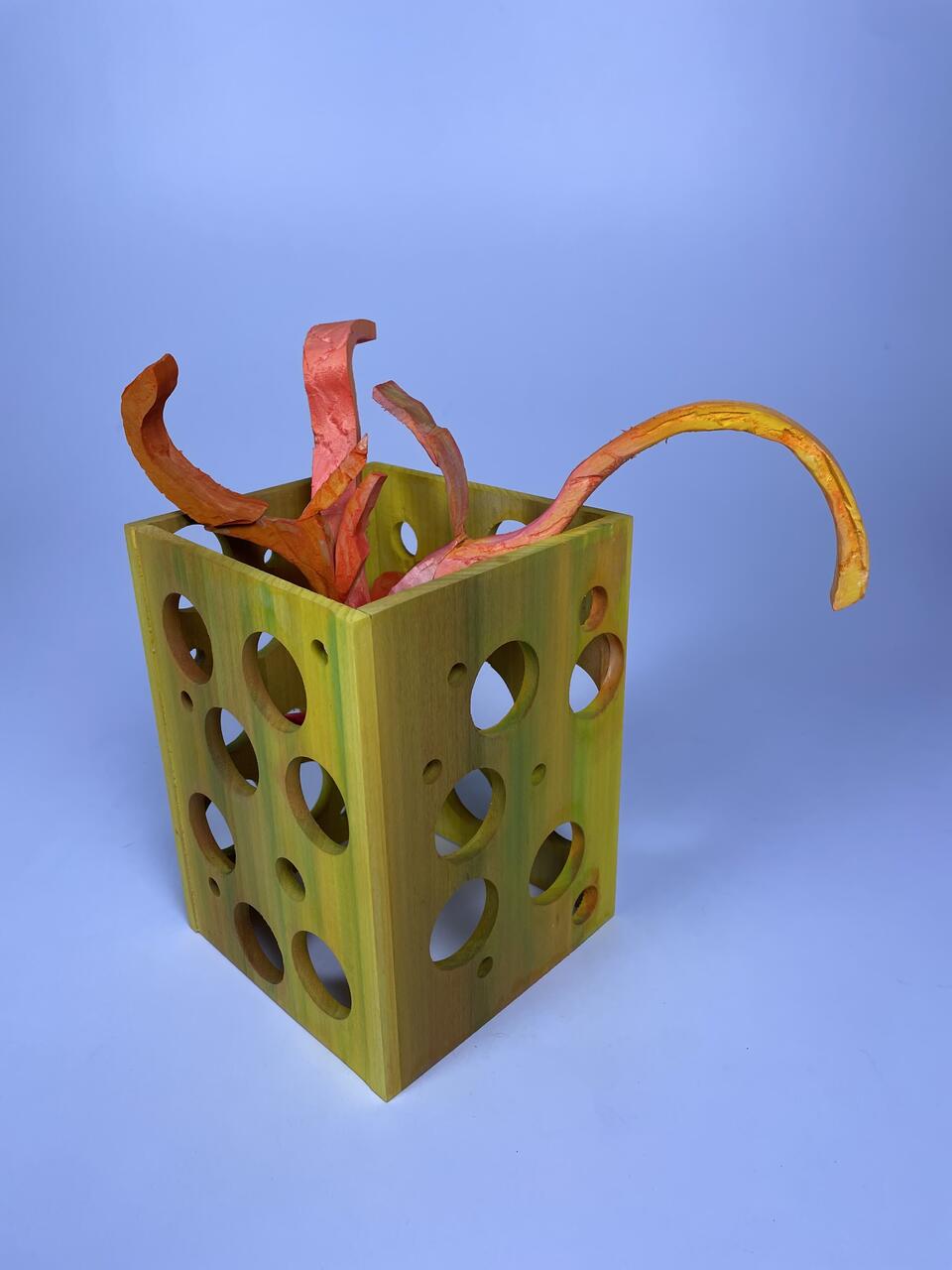Dead Zone wooden sculpture by Rosie Sovell