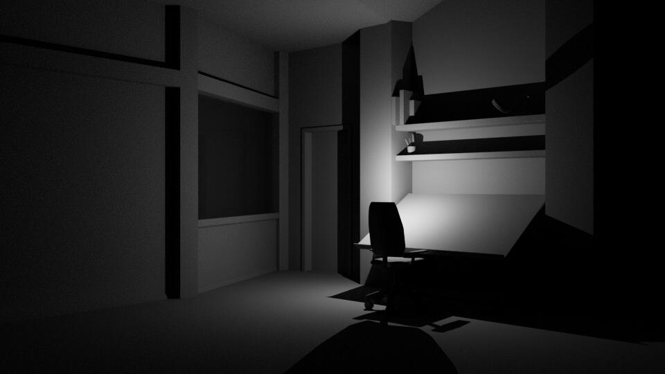 Interior lighting study by Ethan Sullivan