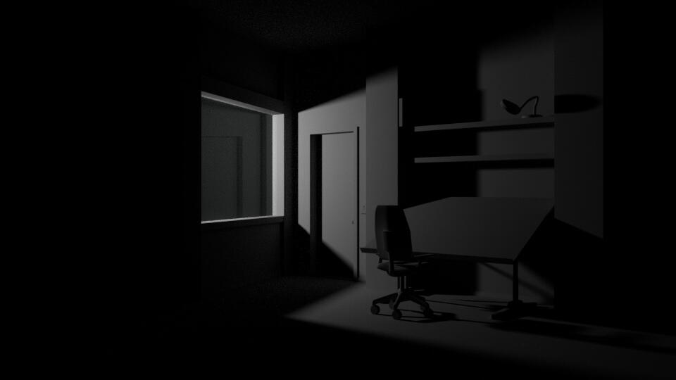 Interior lighting study by Ethan Sullivan